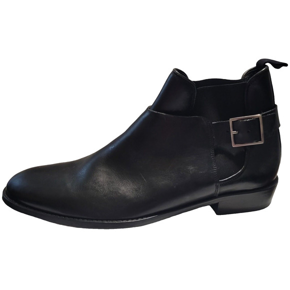 Sandro Paris Leather Chelsea Ankle Boots Size 43 / US 9 - Picture 1 of 7